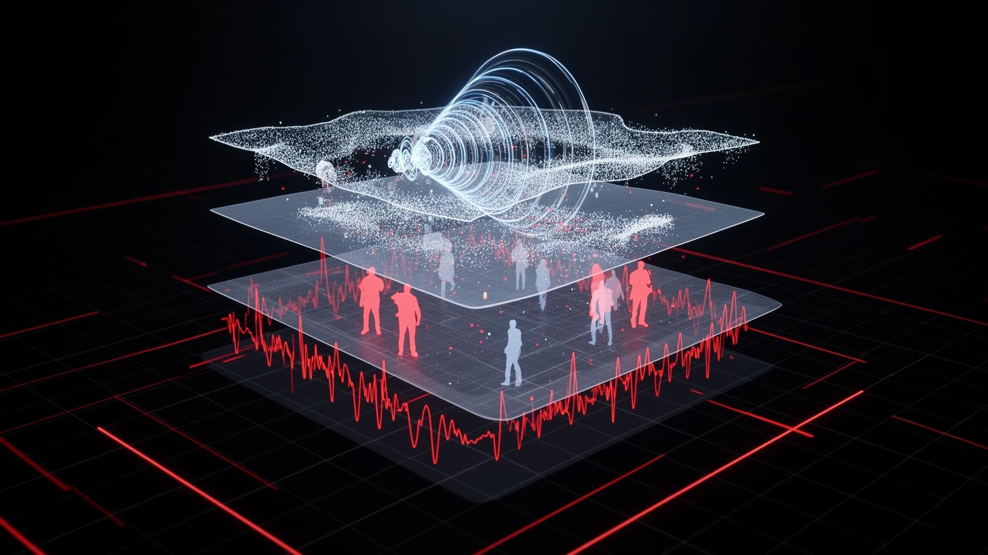 Holographic stacked data fusion visualization with sensor layers